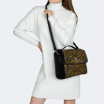 Death Moth And Animal Skeleton - Leather Satchel Bag