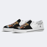 Spider Cat Print - Slip On Shoes