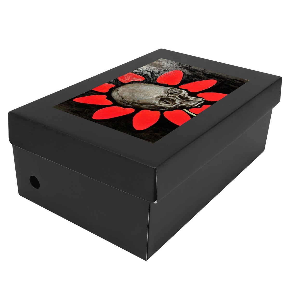 Macabre Flower Dunk Low Leather Sneakers