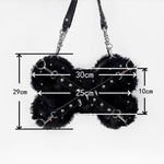 Plush Bone Rivet Tote Bag