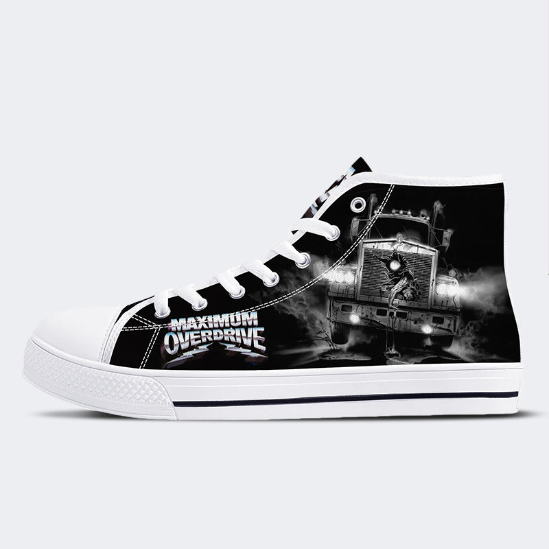 Vintage Graphic Print - High Top Canvas