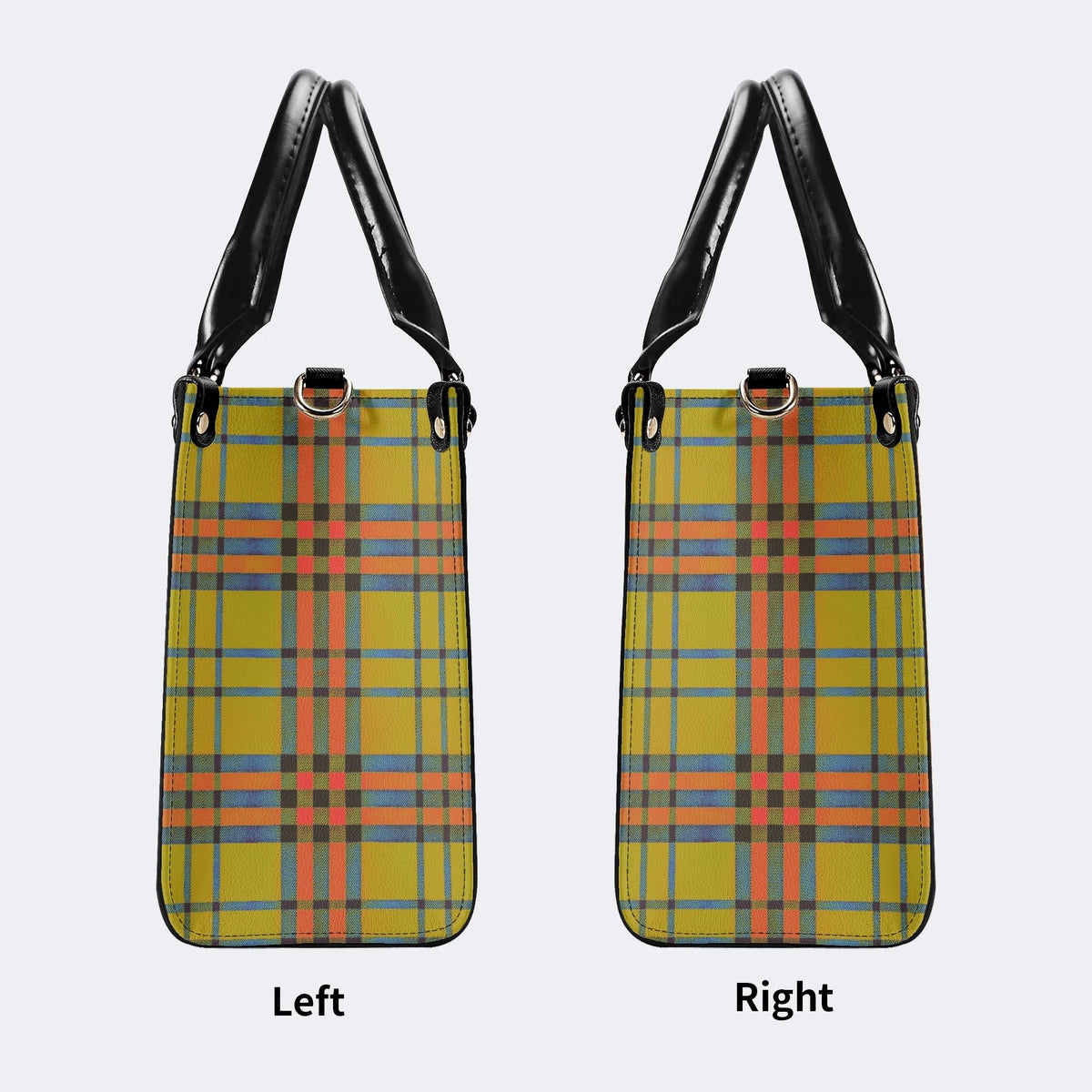 Retro Check Tiger - Leather Handbag
