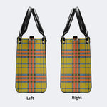 Retro Check Tiger - Leather Handbag
