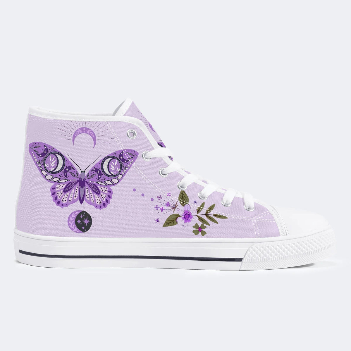 Classic Butterfly Print - High Top Canvas