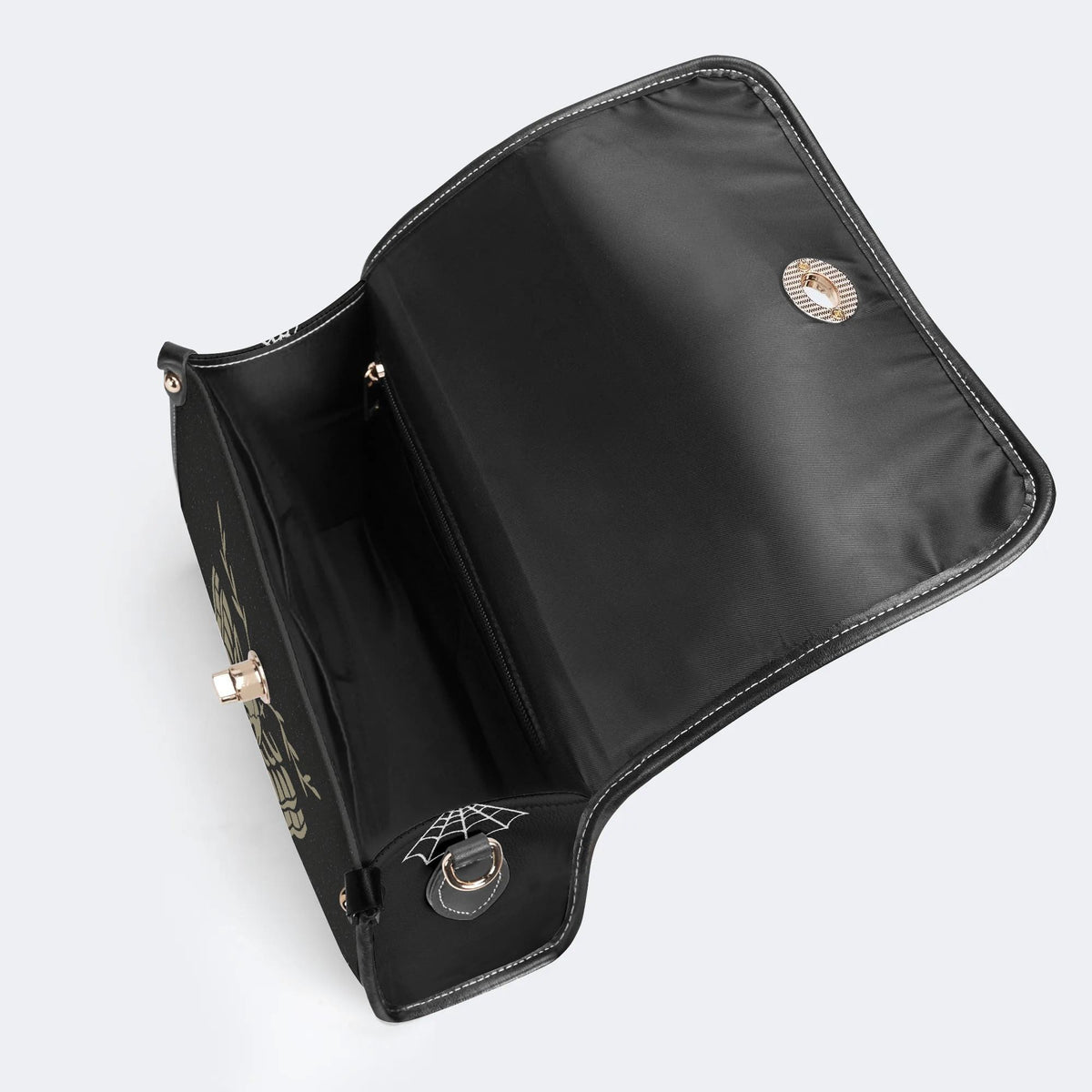 Classic Death Moth Vintage Print - Leather Satchel Bag