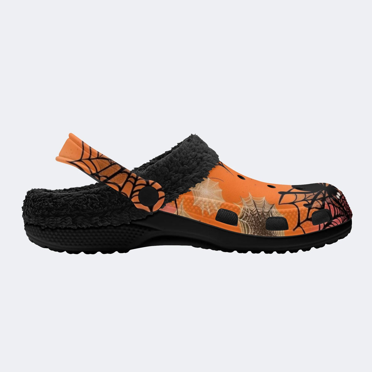 Halloween Spider - Fur Lined Slippers/Sandals