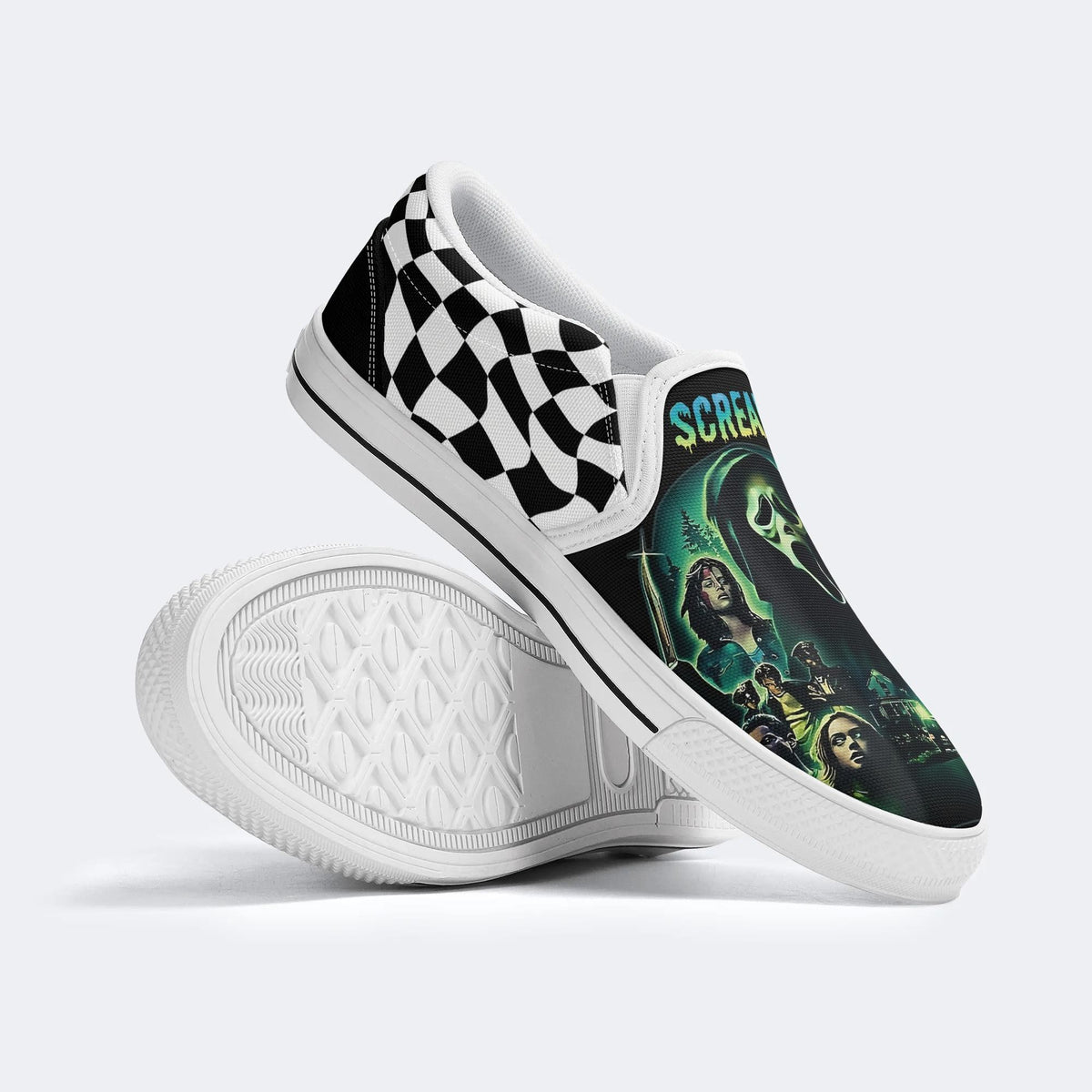 Horror Movie Graphic - Slip On Shoes