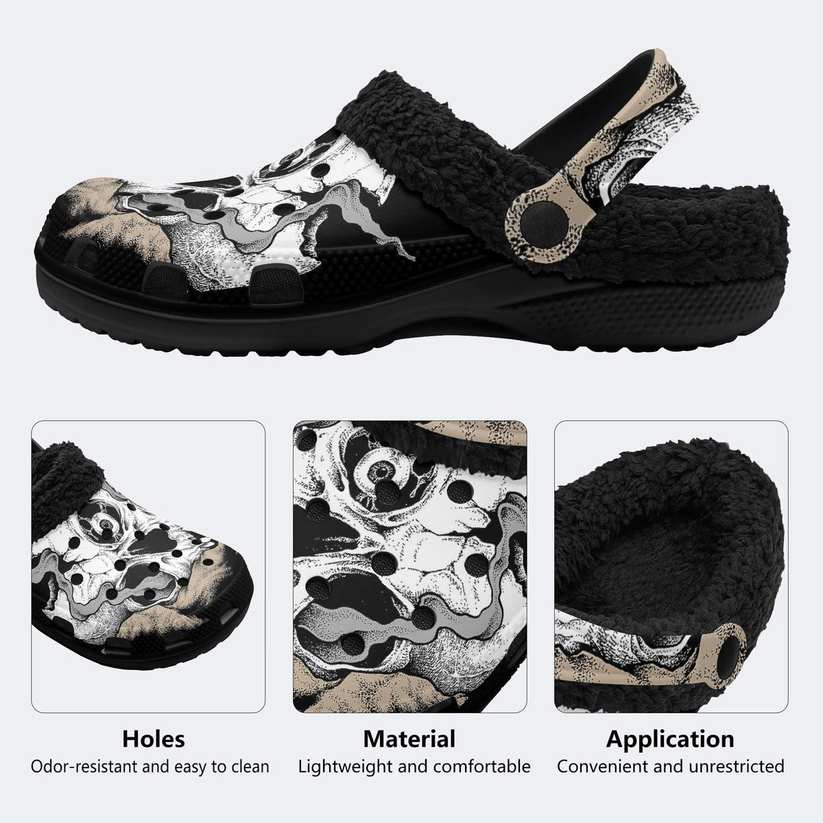 Skullstorm - Fur Lined Slippers/Sandals