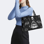 Retro Ghost Eye - Leather Handbag
