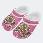 Cat Loaf Unisex Vintage - Fur Lined Slippers/Sandals