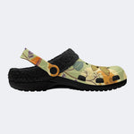 Boho Pastel Dragonfly - Fur Lined Slippers/Sandals