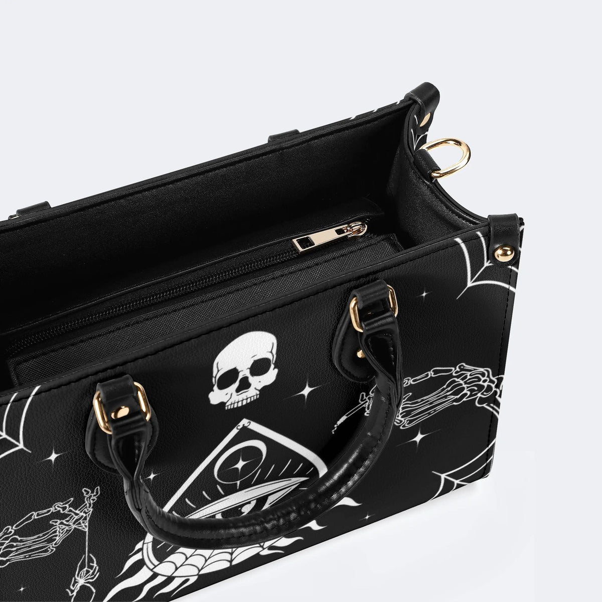 Retro Ghost Eye - Leather Handbag