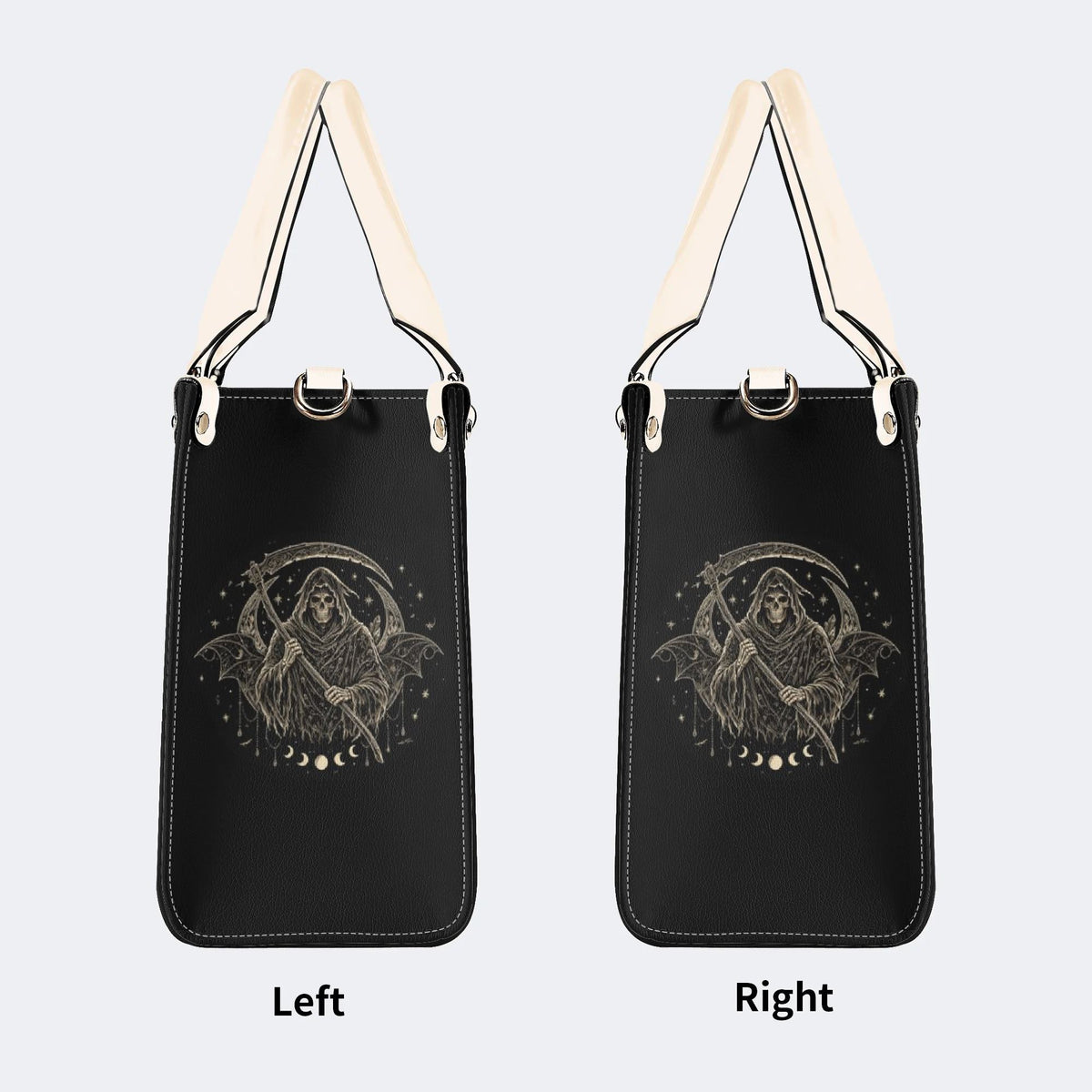 Grim Reaper Rose Print Handbag Factory Direct Sales