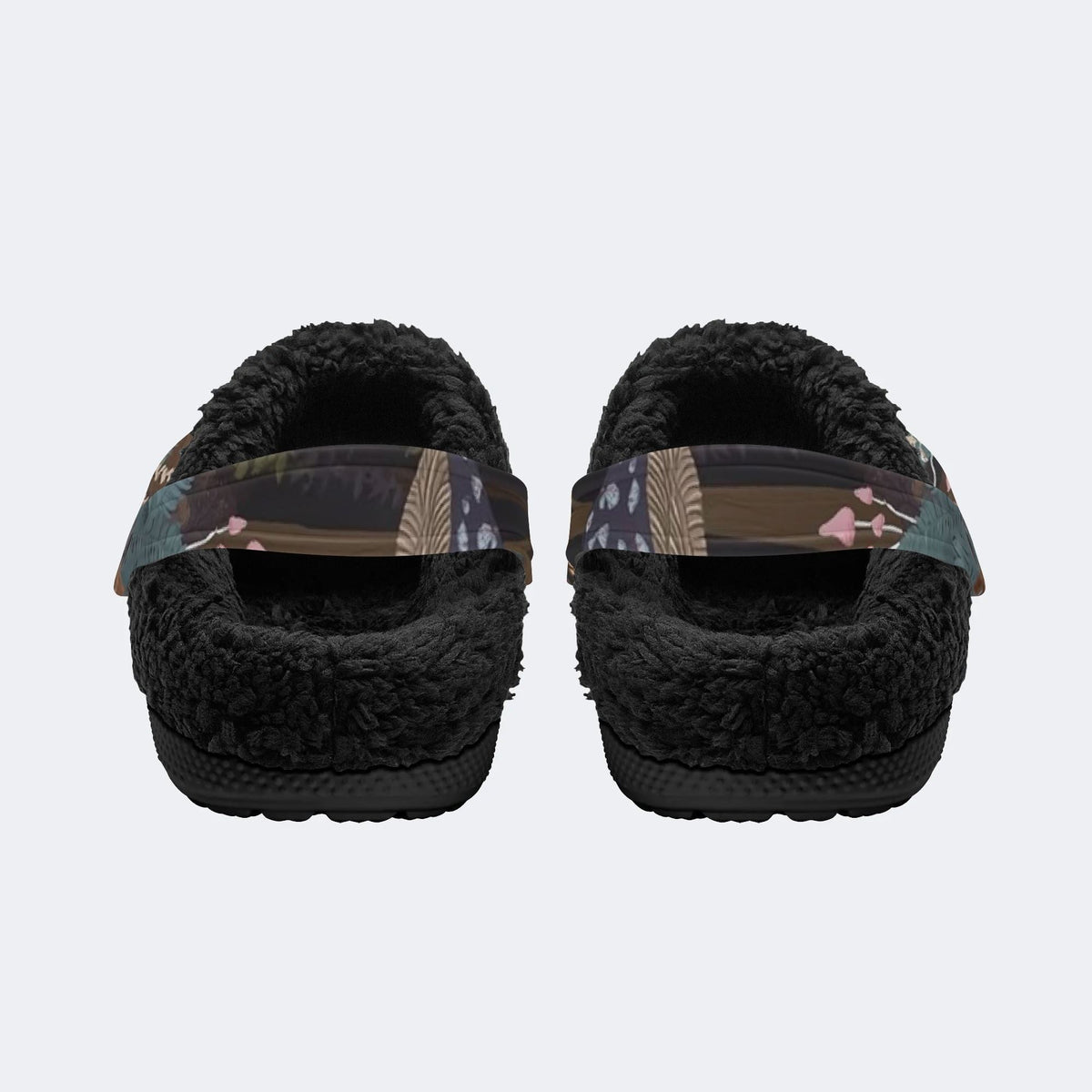 Dark Forest Mushroom - Fur Lined Slippers/Sandals