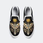 Sun And Moth Print - Slip On Shoes