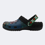 Christmas Terrifier Print - Fur Lined Slippers/Sandals