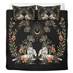 Dark Boho Tiger Print - Three Piece Bedding Set