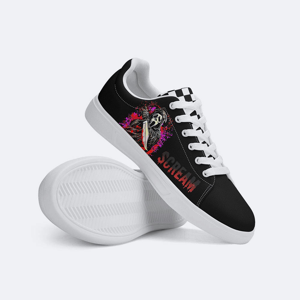 Horror Ghostface Print - Skateboard Sneakers