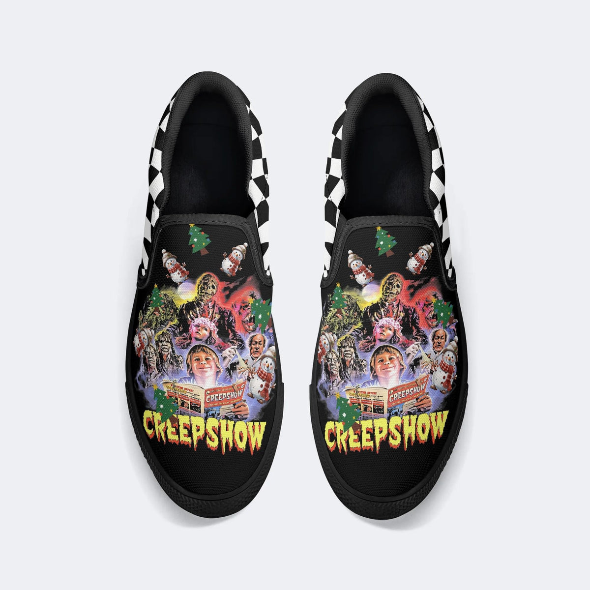 Unisex Horror Movies Print - Slip On Shoes