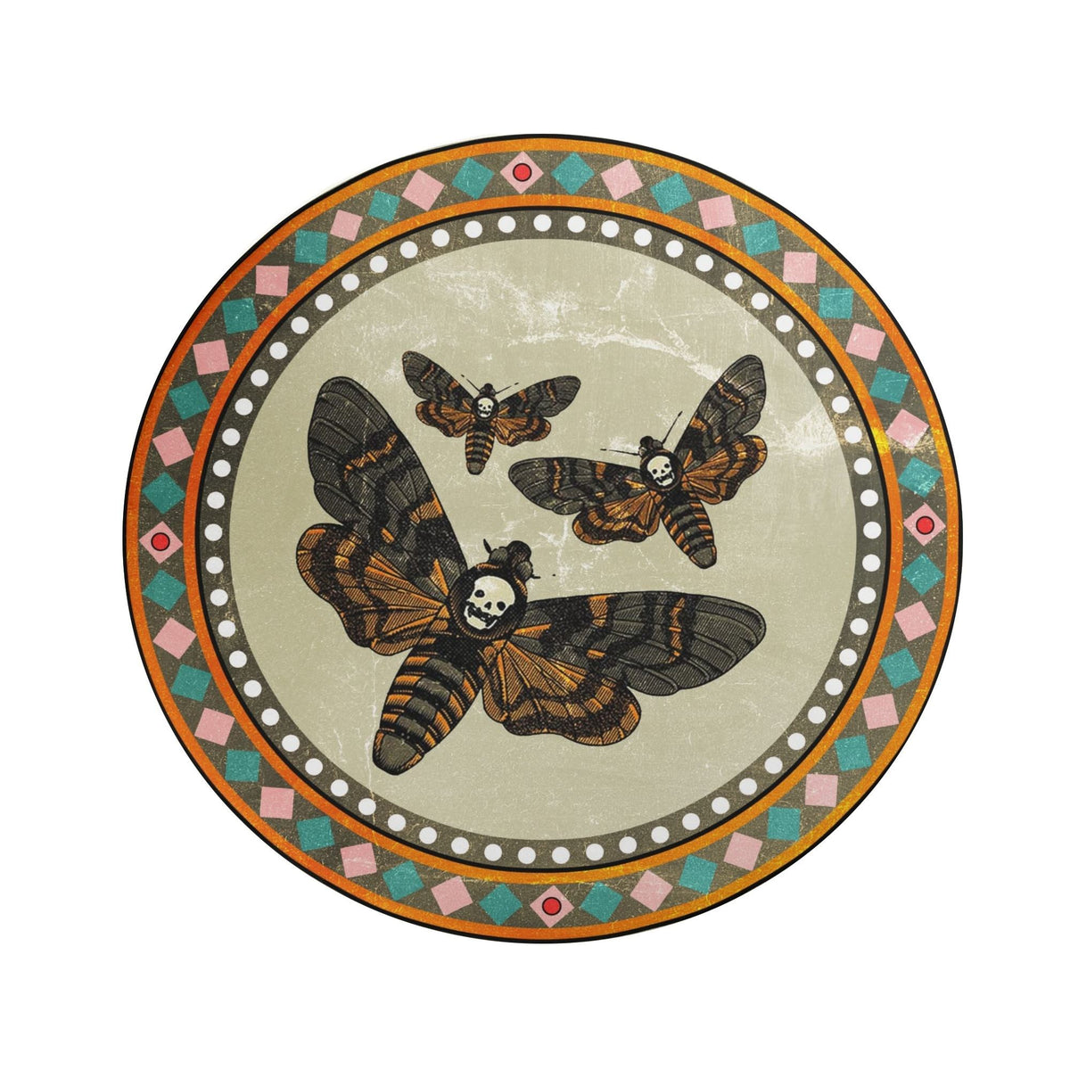 Vintage Death Moth - Floor Mat