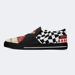 Funny Santa Claus Print - Slip On Shoes