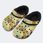 Boho Pastel Dragonfly - Fur Lined Slippers/Sandals