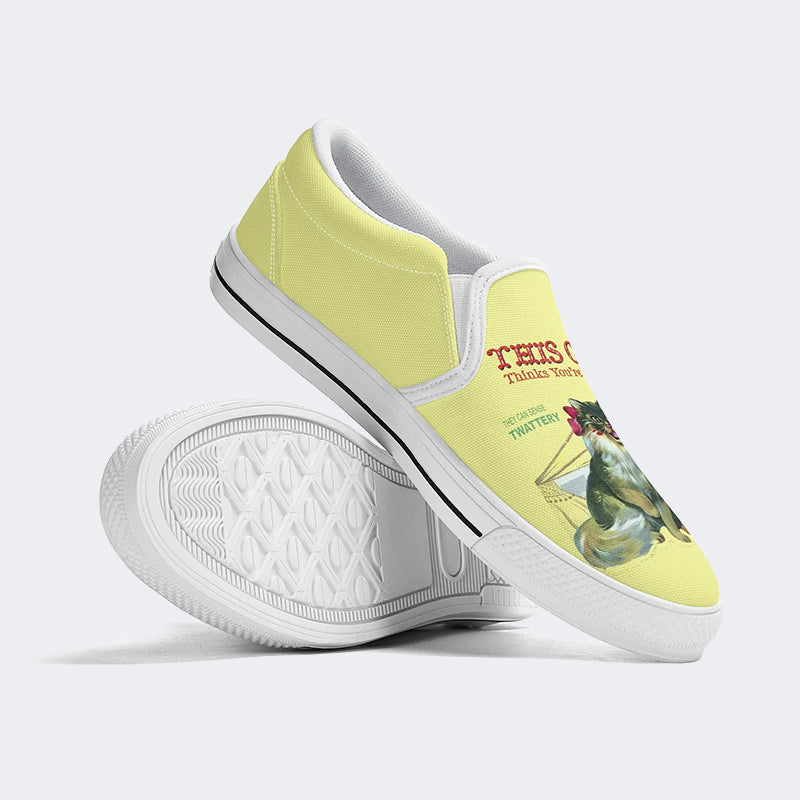 Funny Retro Art Print - Slip On Shoes