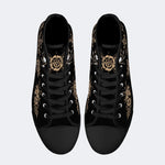 Old School Tiger Print - High Top Canvas
