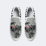 Unisex More Brains Print - Slip On Shoes