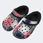 Unisex Classic Print - Fur Lined Slippers/Sandals