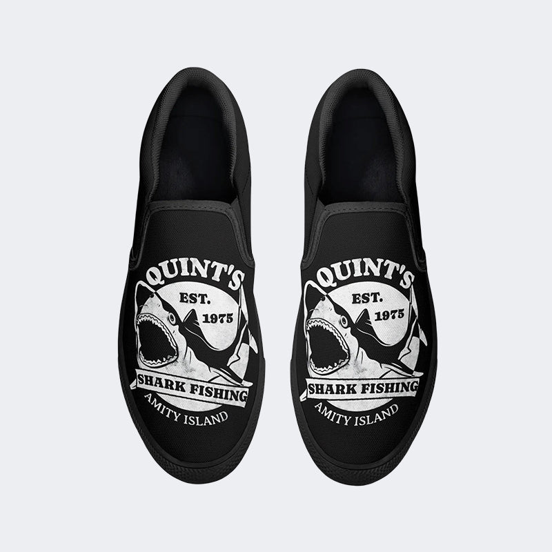 Quint's Shark Fishing Jaws Retro Unisex - Slip On Shoes