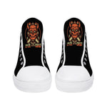 Unisex Horror Skull Print - High Top Canvas