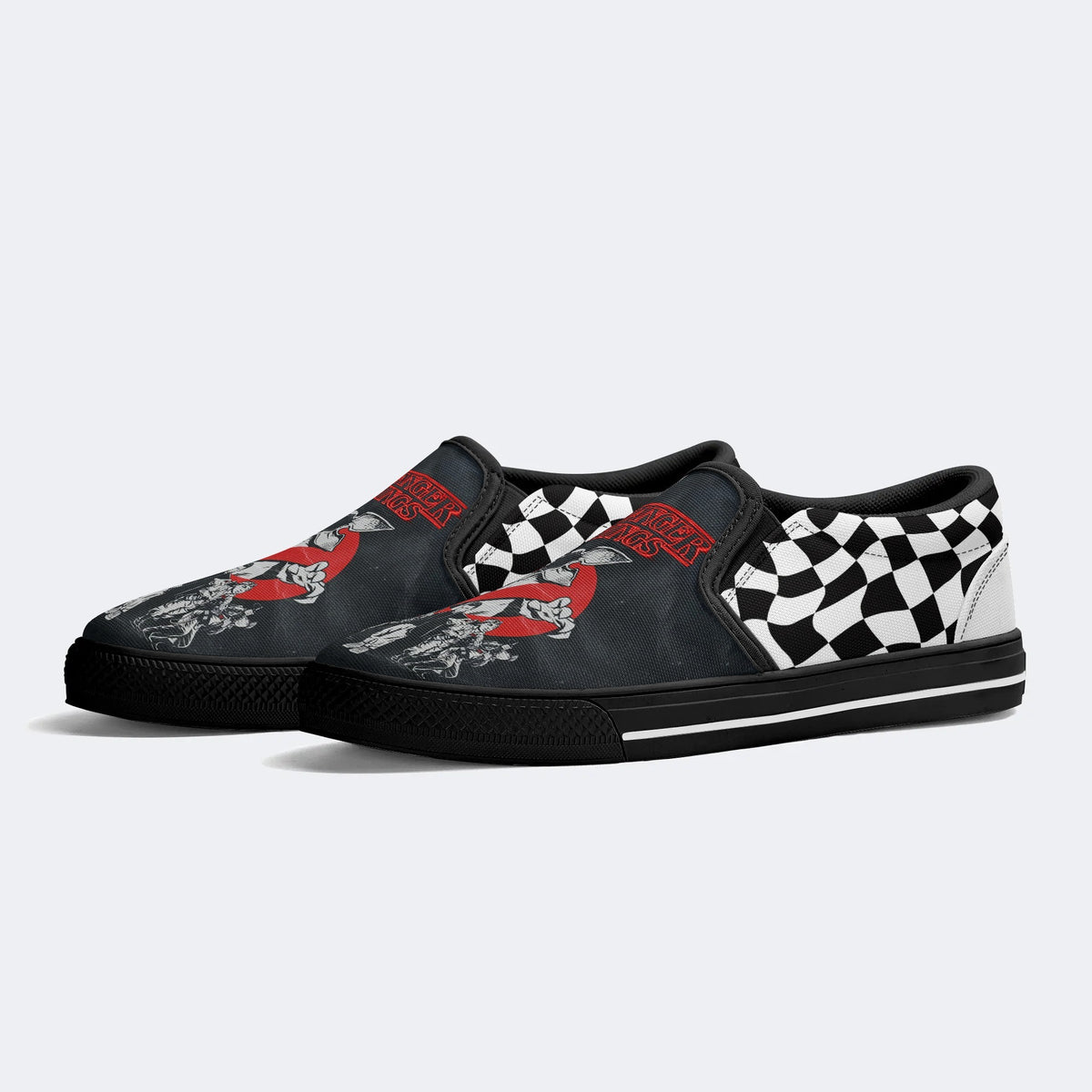 Strange Thing Print - Slip On Shoes