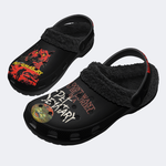 Unisex Retro PET SEMATARY Print - Fur Lined Slippers/Sandals