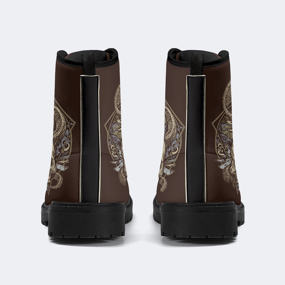 Horror Skull Print - Boots