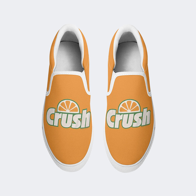 Orange Crush Print Unisex - Slip On Shoes