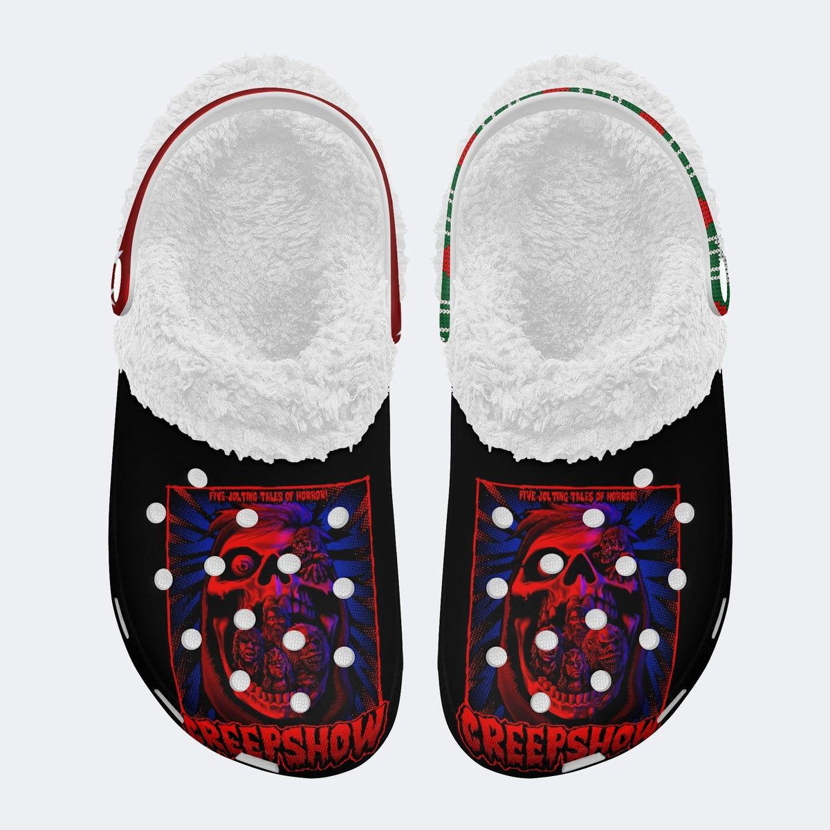 Unisex Horror Movies Print - Fur Lined Slippers/Sandals