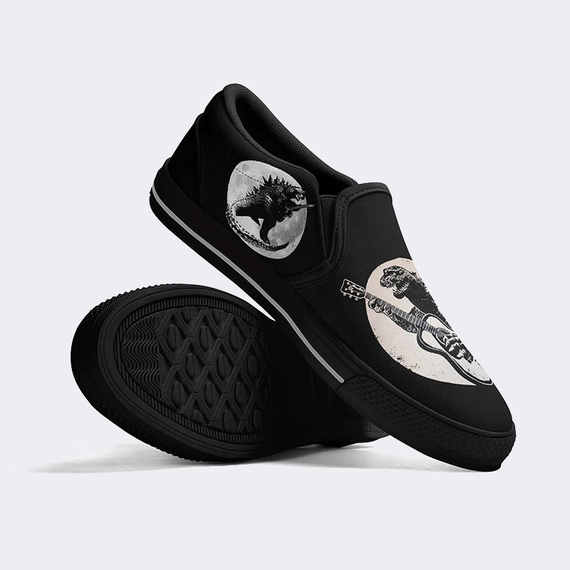 Funny Vintage Guitar Unisex - Slip On Shoes