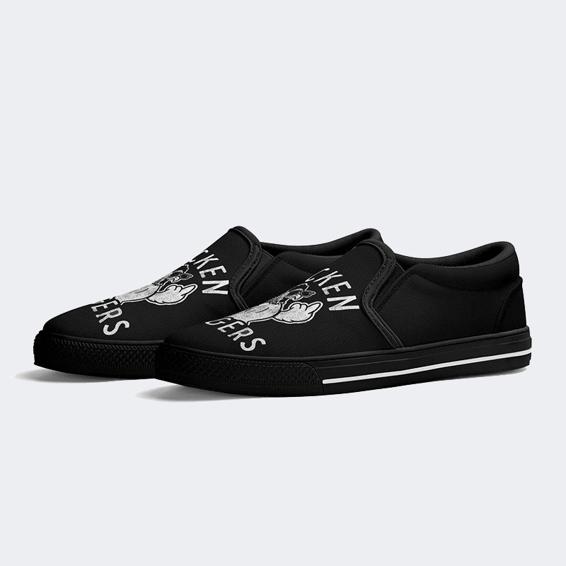 Chicken Middle Fingers Unisex - Slip On Shoes