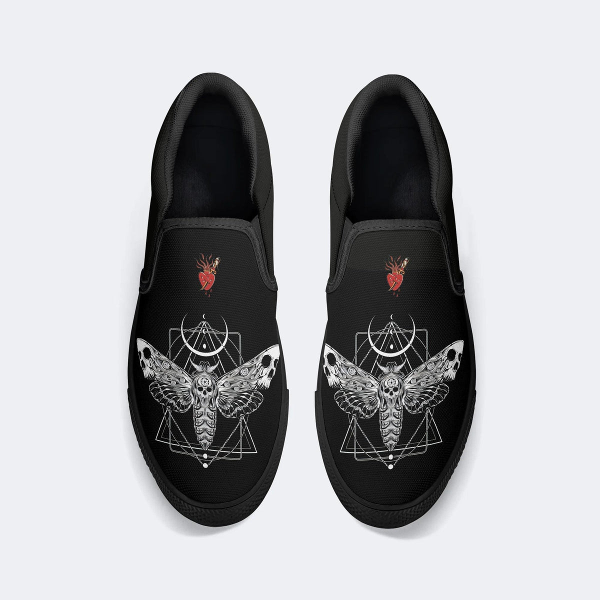 Surreal Death Moth - Slip On Shoes