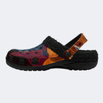Dark Hell Demon Head - Fur Lined Slippers/Sandals