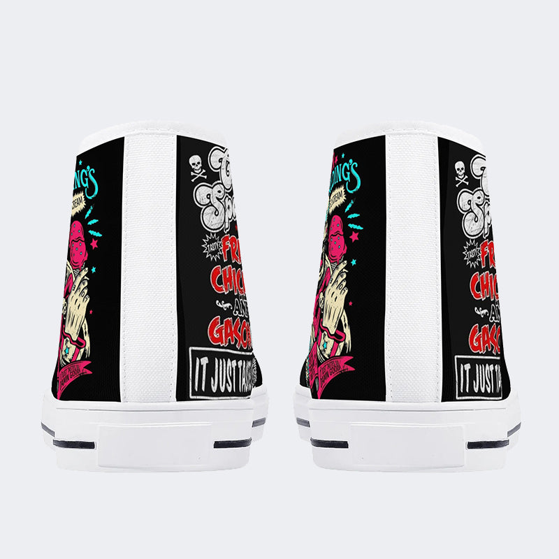 Horror Print - High Top Canvas