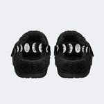 Cute as Hell Print - Fur Lined Slippers/Sandals