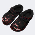 Cyber Horror Skull - Fur Lined Slippers/Sandals