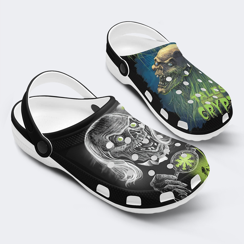 Unisex Tales Crypt Zombie Art Print - Slippers/Sandals