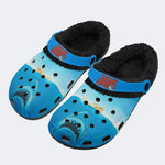 Deep Sea Shark - Fur Lined Slippers/Sandals