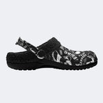 Gothic Punk Skate Art - Fur Lined Slippers/Sandals