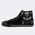 Surreale Todesmotte&amp;Totenkopf - High Top Canvas