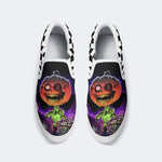 Halloween Horror Night Print - Slip On Shoes