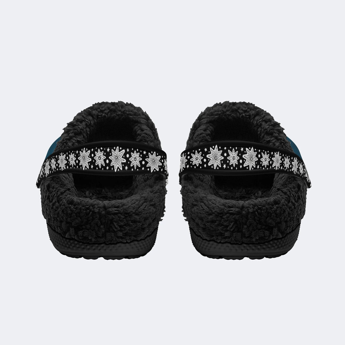 Shark And Skull - Fur Lined Slippers/Sandals